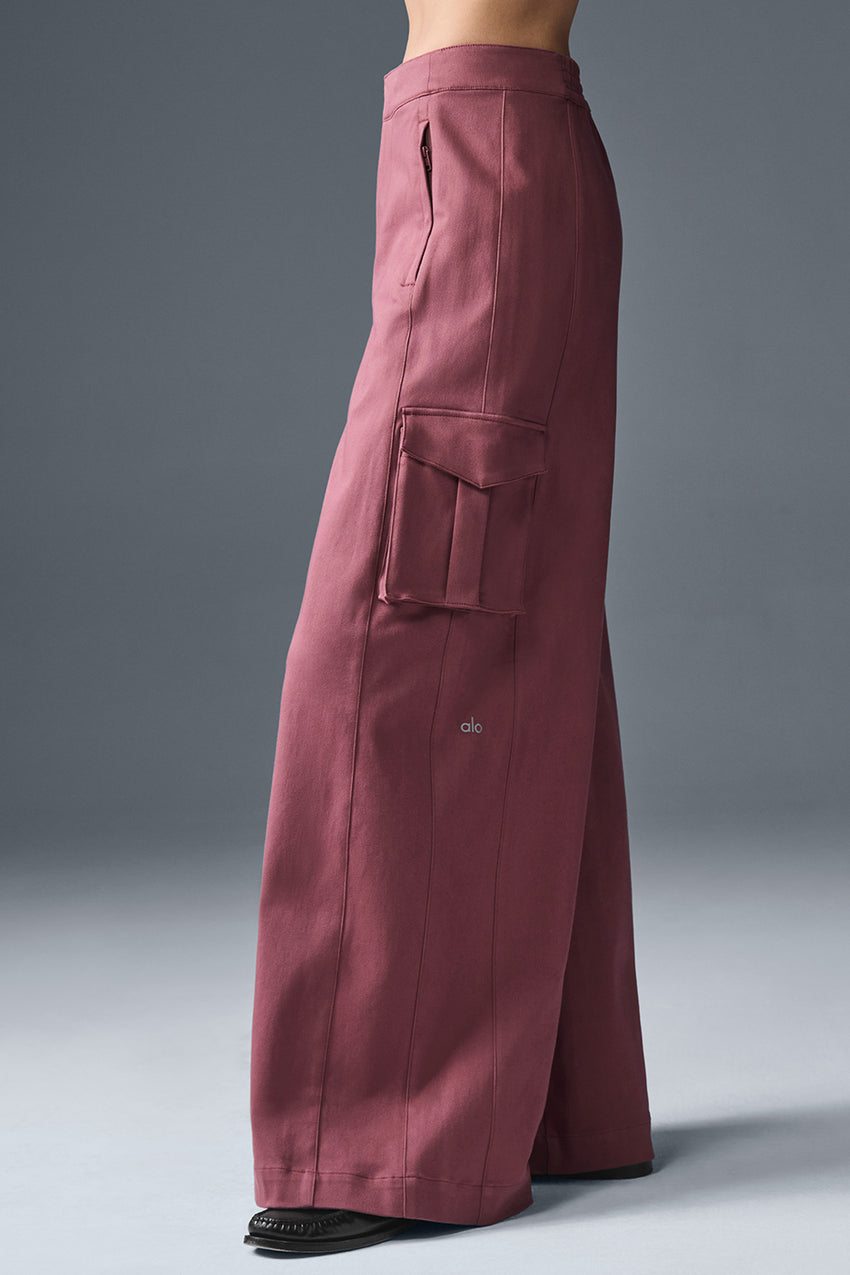 Show Off Cargo Wide Leg Trouser (Regular) - Ivory