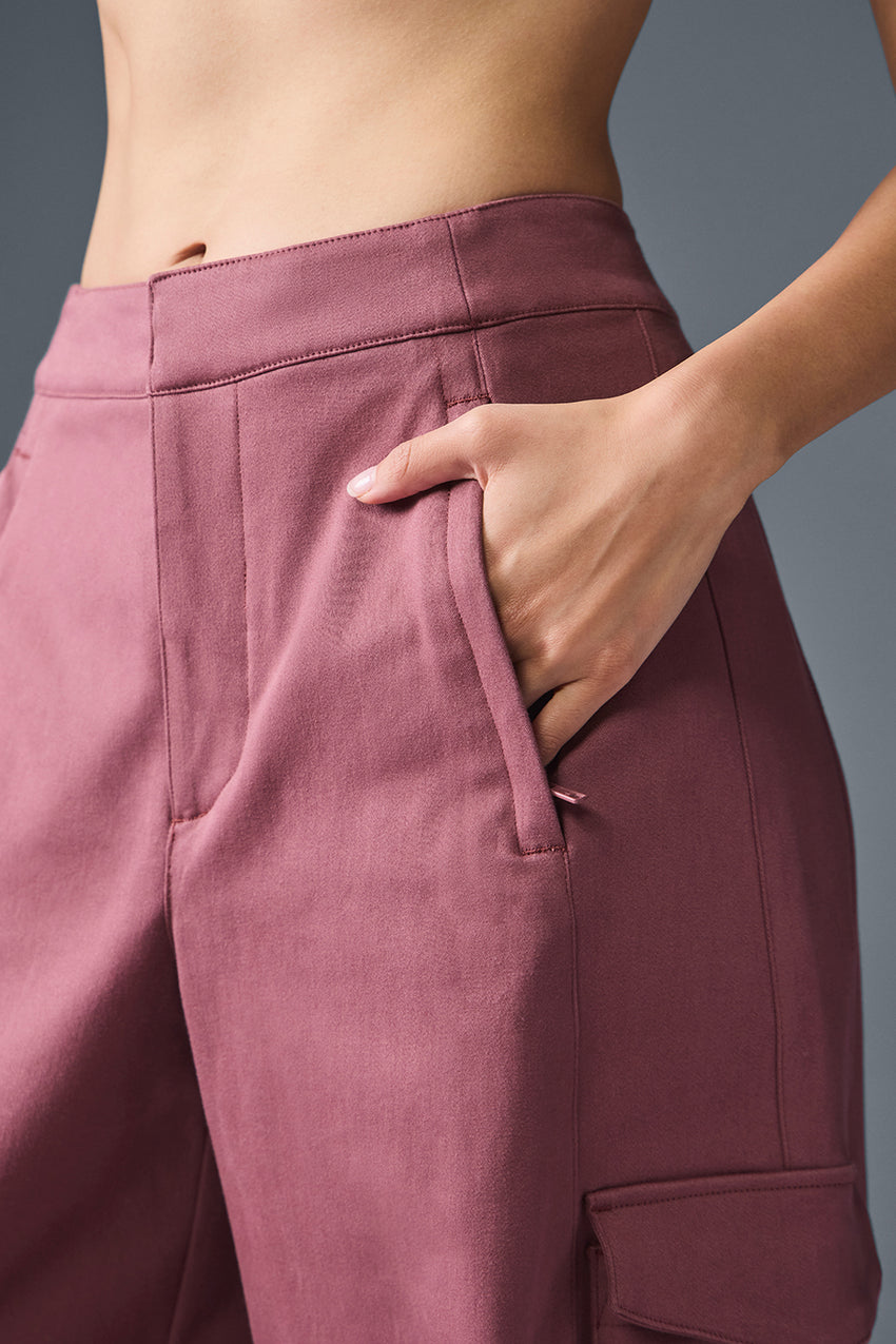 Show Off Cargo Wide Leg Trouser (Regular) - Ivory