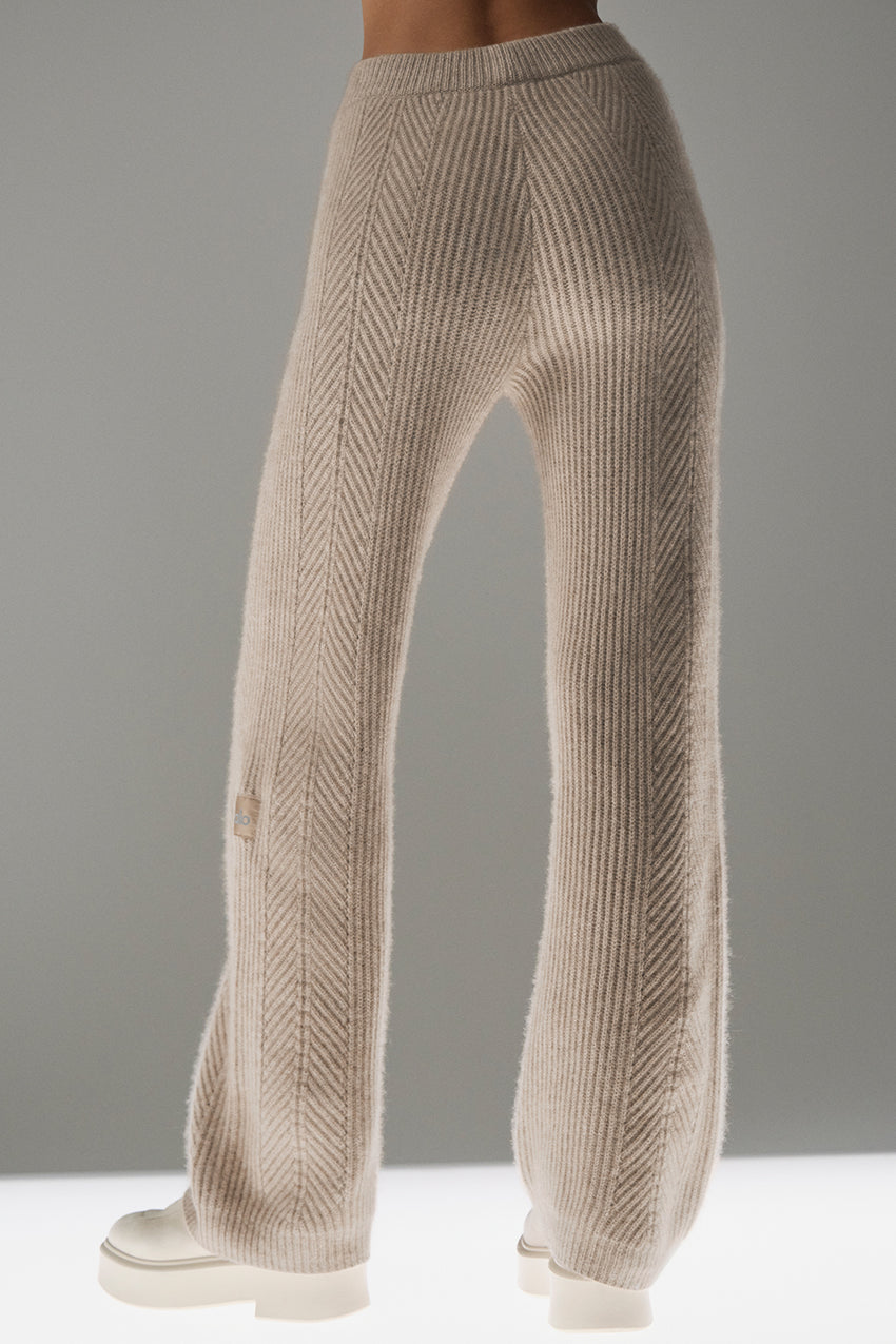 Winter Magic Cashmere Wide Leg Pant - Ivory