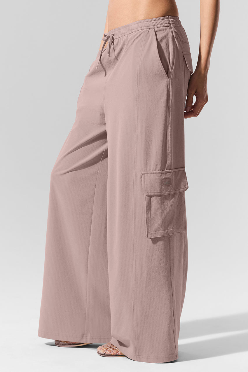 Dreamscape Cargo Wide Leg Pant - Black