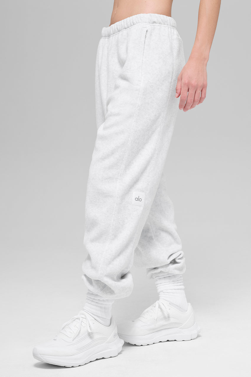 Polar Fleece High-Waist Retreat Jogger - Black