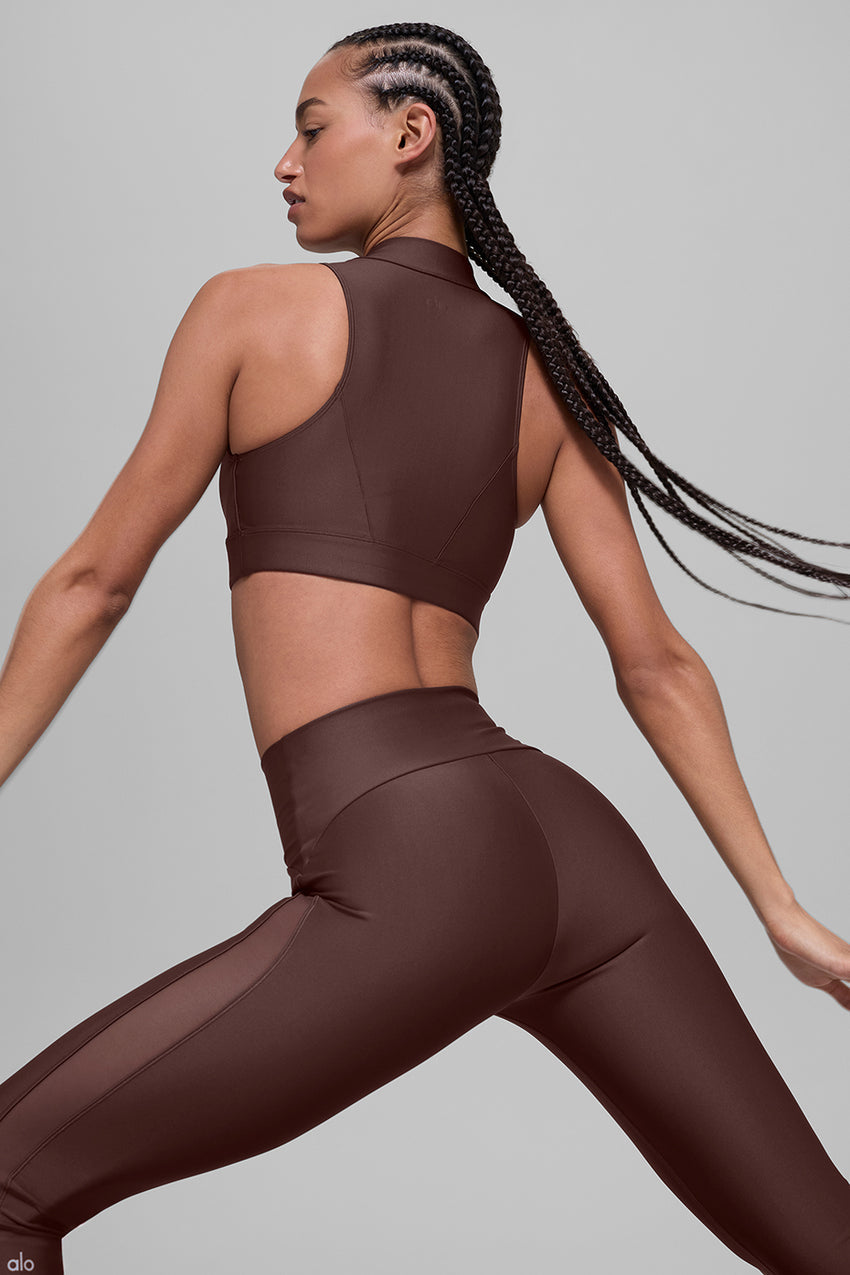 Airlift High-Waist Mesh Infatuation Legging - Black