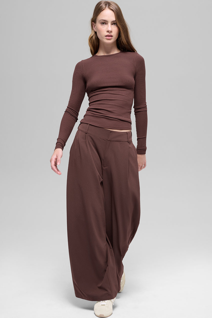 High-Waist Dreamscape Trouser (Short) - Black