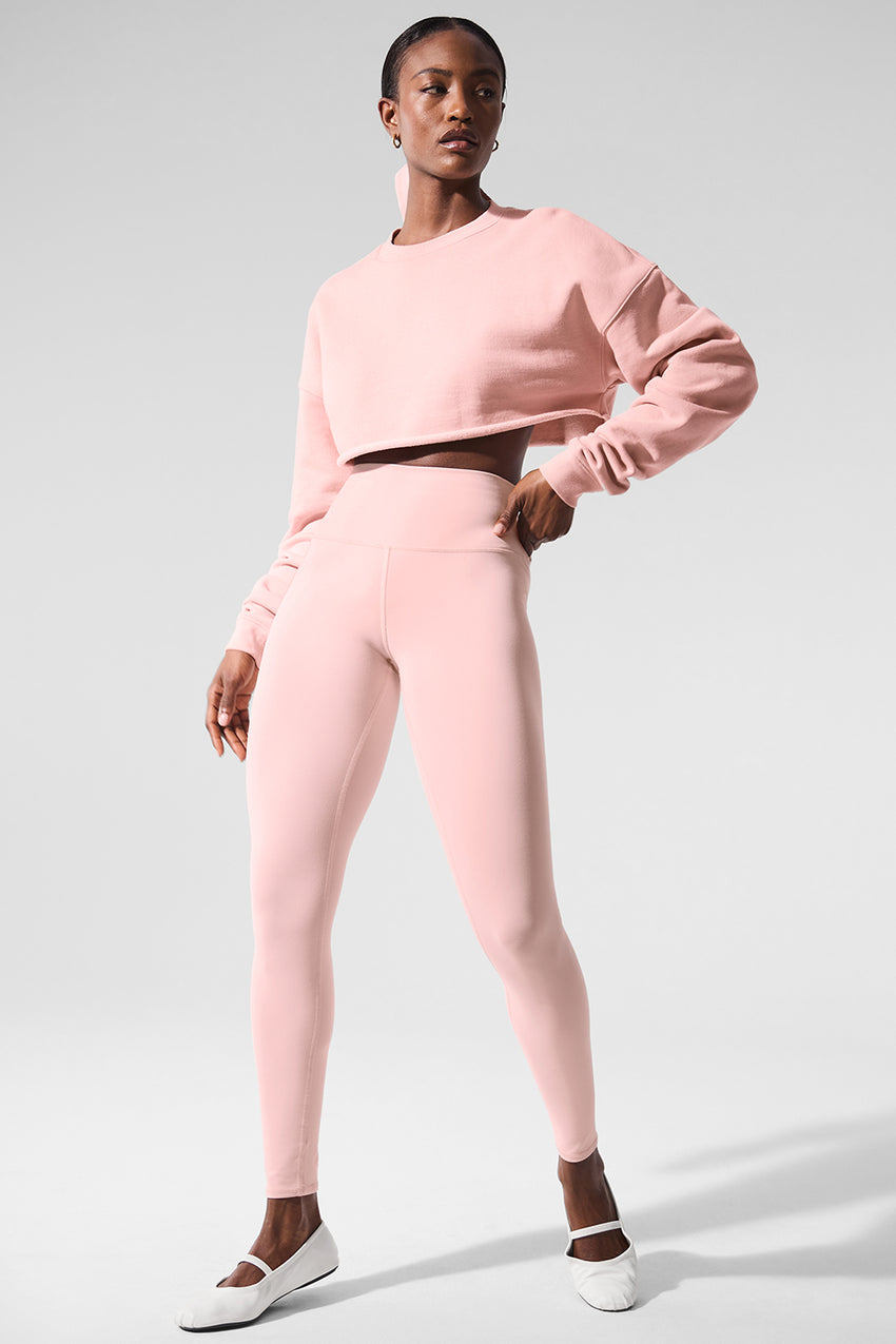 High-Waist Airbrush Legging - Black