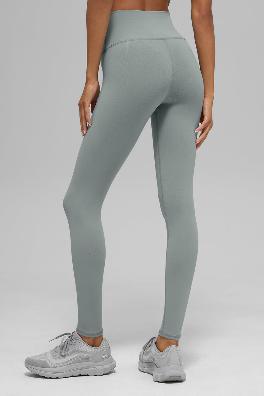 High-Waist Airbrush Legging - Black