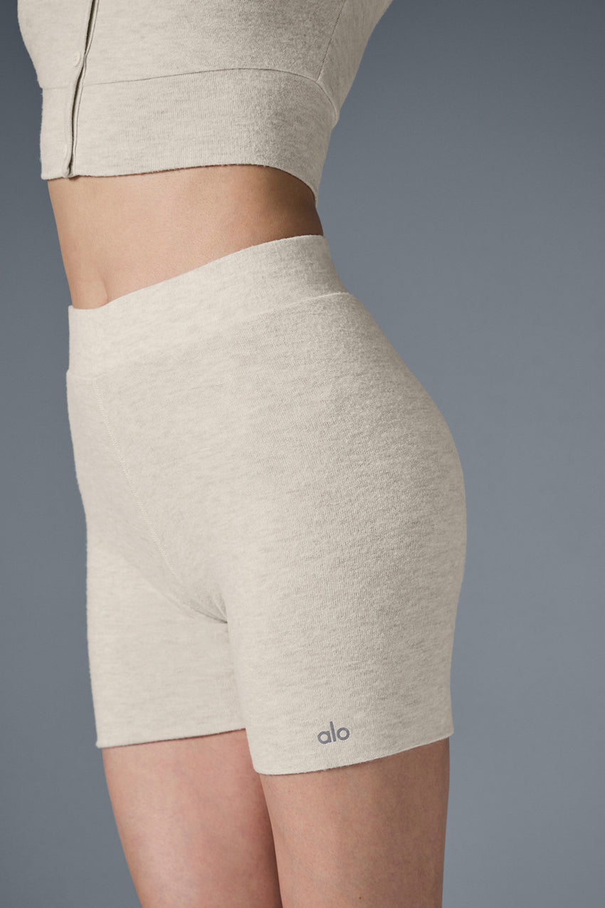 Alolux High-Waist Me Time Short - Athletic Heather Grey