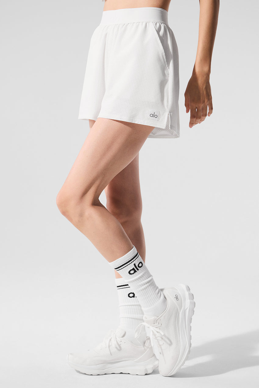 Mesh Mirage Short - White
