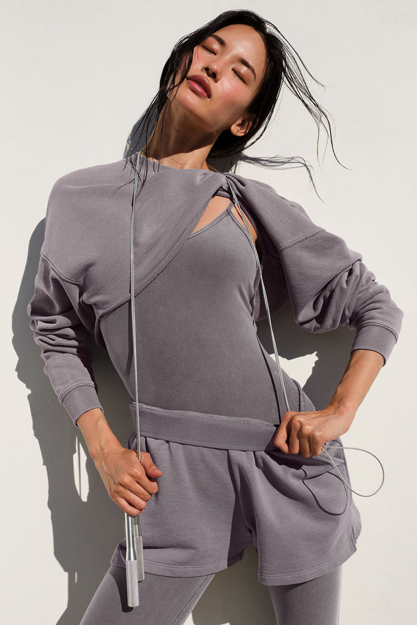 Low Key Sweat Short - Athletic Heather Grey