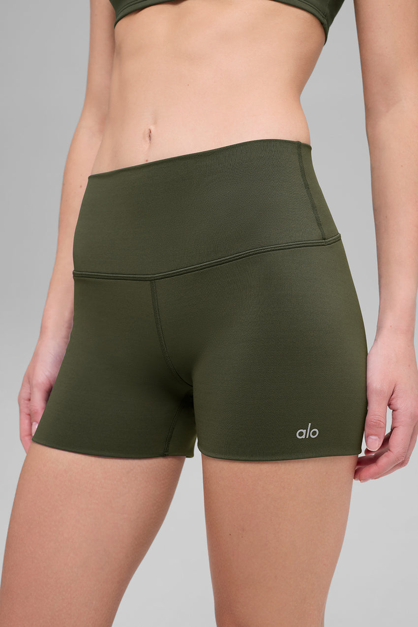3" ALO Softsculpt High-Waist Precision Short - Black