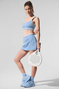 Airbrush Better Together Tennis Skirt - Seashell Blue/White