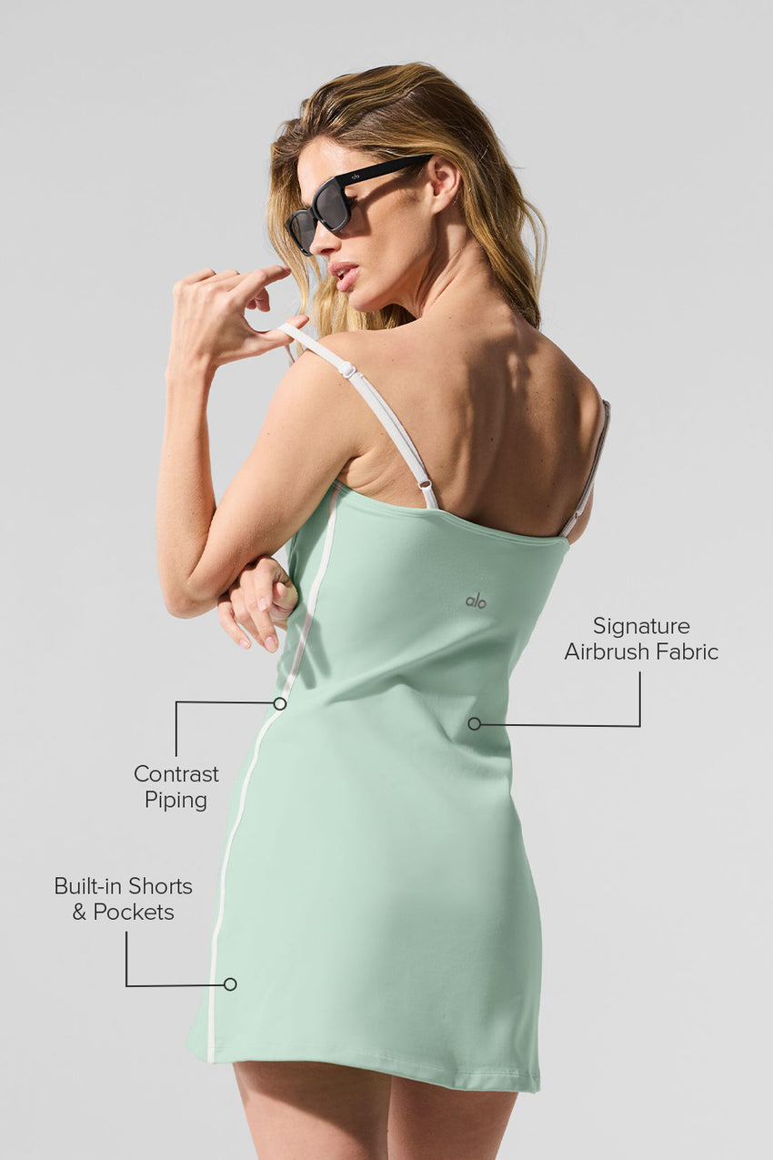 Airbrush Streamlined Dress - Black/White