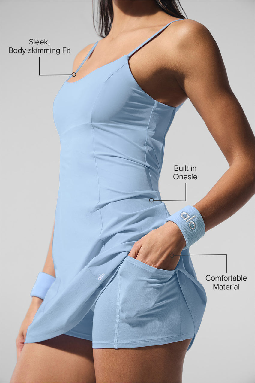 Breezy Tennis Dress - Black