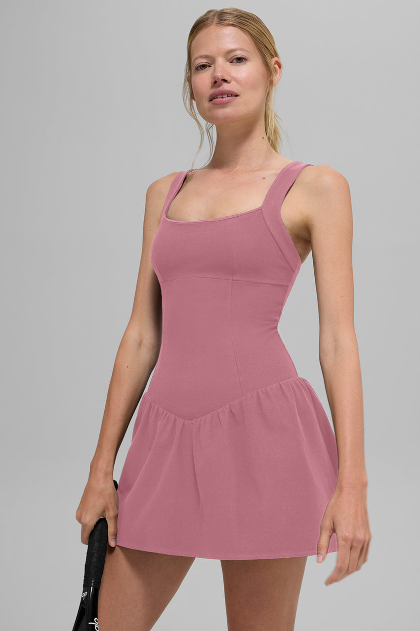 Alosoft Break Point Tennis Dress - Black