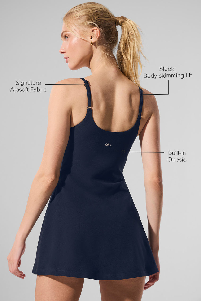 Alosoft Encore Tennis Dress - Black
