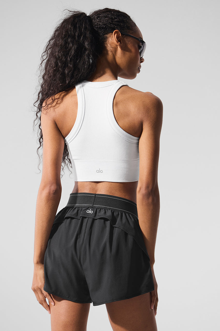 Seamless Delight High Neck Bra - Black
