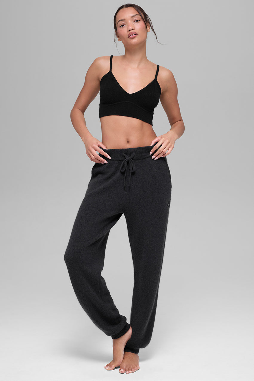 Cashmere Jet Set Bra - Black
