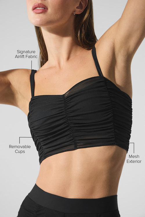 Airlift Mesh Cherish Bra - Black