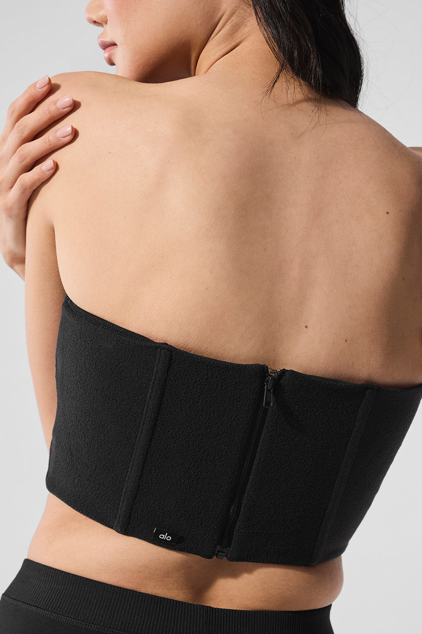 Polar Fleece Corset - Black
